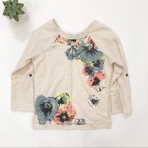 Full Tilt | Girls Cream Floral Lace Top